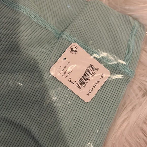 FREE People FP Movement Free Throw Short Turquoise Mint - Picture 5 of 5